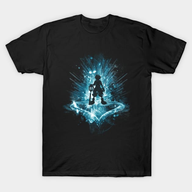 a key to the heart -blue T-Shirt by kharmazero